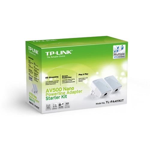 Tplink - TP-Link TL-PA411KIT AV500 Nano Powerline Adapter Starter Kit Tplink - CPL Courant Porteur en Ligne Pack reprise