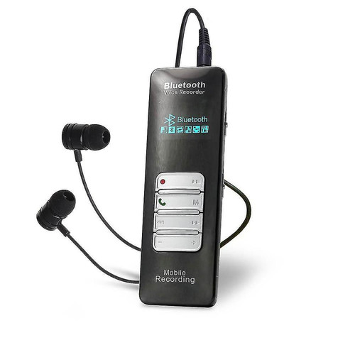 Enregistreur audio numérique Universal Enregistreur MP3 8Go avec Bluetooth Téléphone portable Enregistrement Activation vocale Enregistrement @
