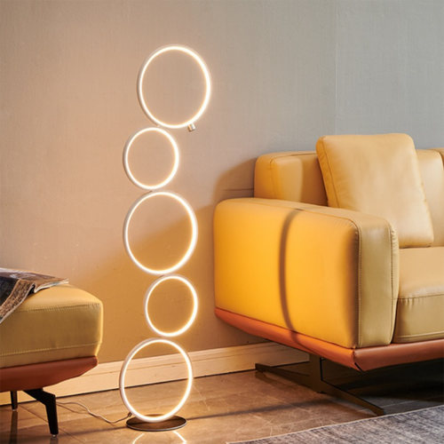 Universal - Lampadaire personnalisé créatif à cinq anneaux de 20W Lampadaire à LED pour salon et chambre à coucher (lampe thermique) Universal  - Lampes à poser