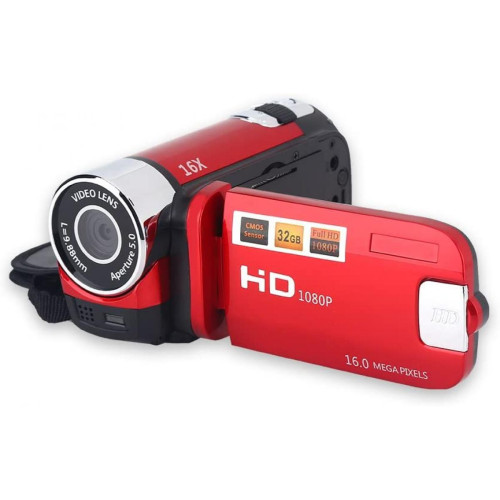 Accessoires caméra Vendos85 Caméscope numérique Full HD de 2,7 pouces 1280 x 960 noir + 1 micro SD 32 go
