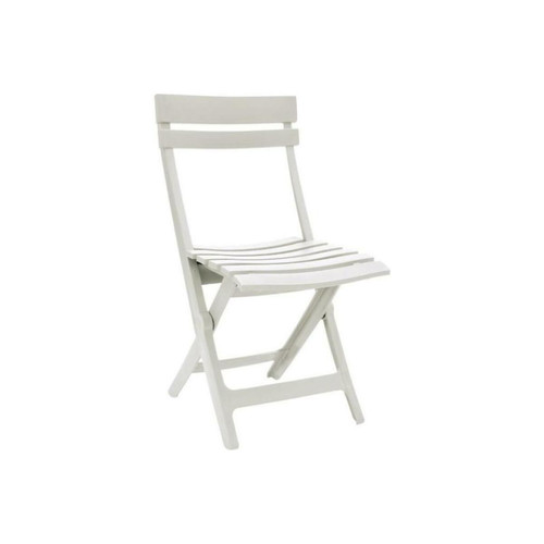 Vente-Unique - GROSFILLEX Chaise pliante Miami - Blanc Vente-Unique - Chaises de jardin Plastique