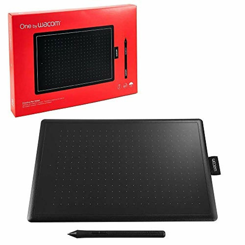 Wacom - WACOM Tablette graphique filaire USB - ONE Small Noir/Rouge Wacom  - Tablette Graphique