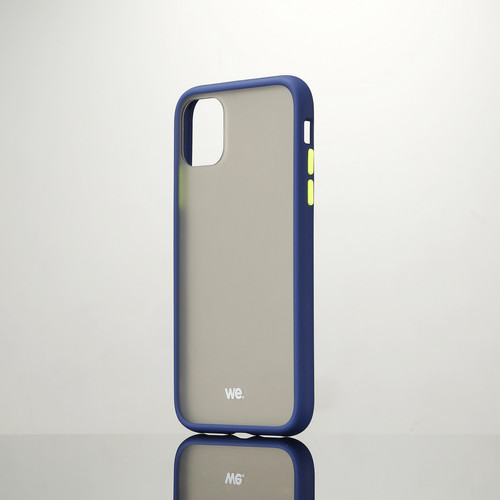 We - Coque caoutchouc WE pour smartphone Apple iPhone 11 - Bleu Anti-choc, traitement anti-buée et anti-empreinte We  - Accessoire Smartphone