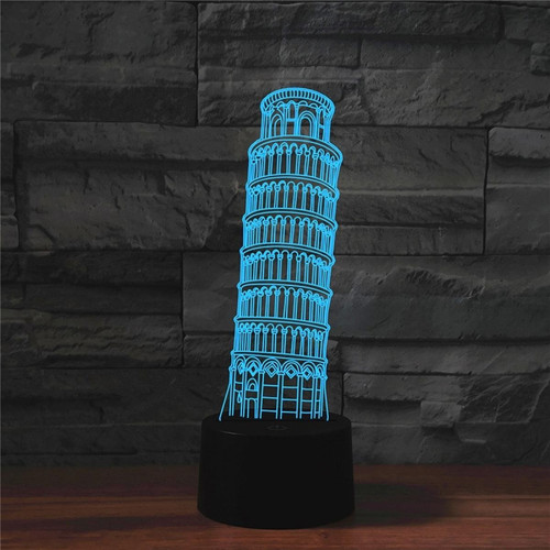 Wewoo - Lampe colorée de Tableau de lumière de vision de LED de forme de tour de Paris 3Dversion de contact de fissure Wewoo  - Lampes à poser