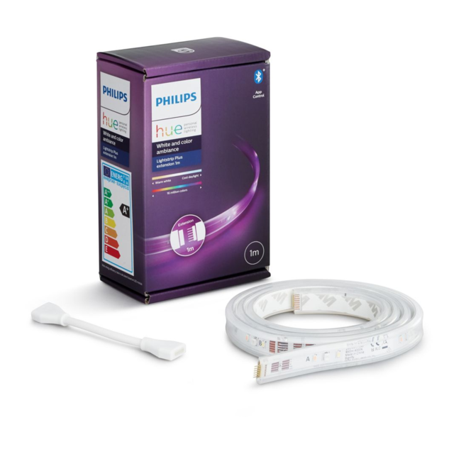 Philips Hue - Lightstrip+ V4 extension 1m et rallonge - White & Color Ambiance Philips Hue  - Ruban LED connecté