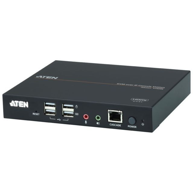 Boitier d'acquisition Aten ATEN KA8288 Console KVM, double HDMI, USB, audio, KVM sur IP