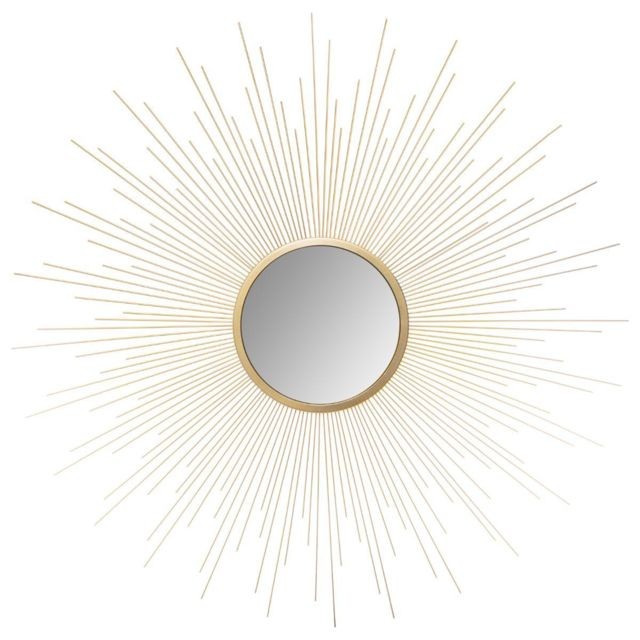 Miroirs Atmosphera, Createur D'Interieur Miroir Soleil Bombe Or - Atmosphera