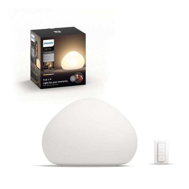 Philips Hue - White Ambiance WELLNER 9.5W - Blanc (télécommande incluse) - Bluetooth Philips Hue - Eclairage connecté Philips Hue