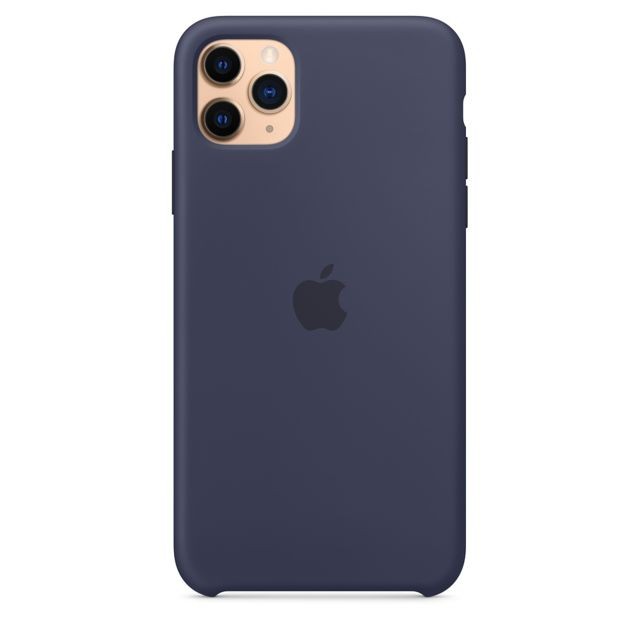 Apple - Coque en silicone iPhone 11 Pro Max - Bleu nuit Apple - Accessoires iPhone 11 Accessoires et consommables