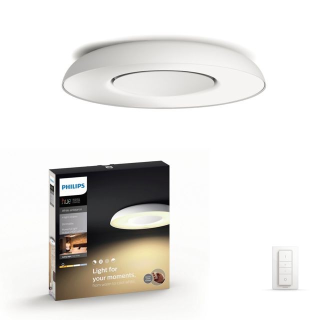 Philips Hue - Plafonnier connecté STILL - 32W - Blanc - White Ambiance - Télécommande Hue incluse Philips Hue - French Days Philips Hue