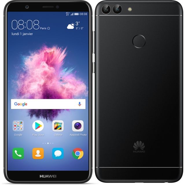 Huawei - P Smart - Noir Huawei - Smartphone Android Noir