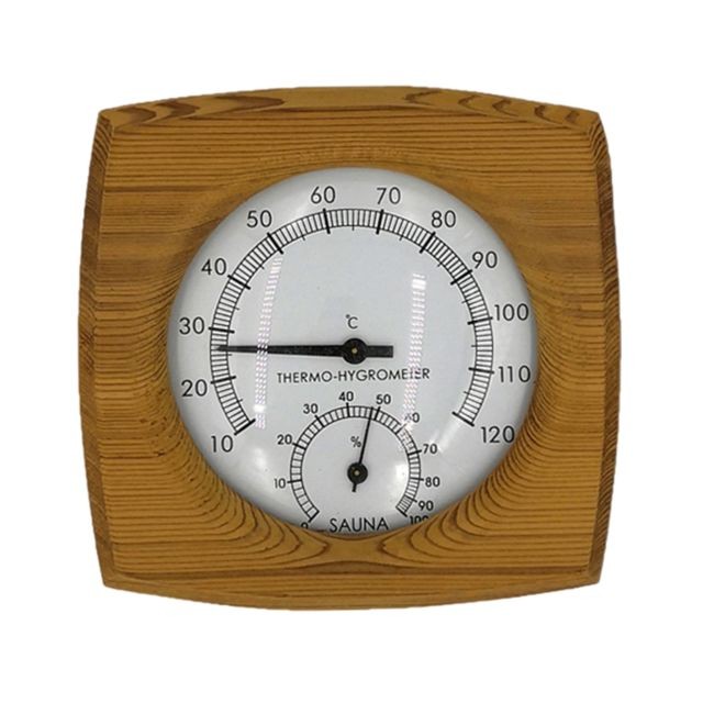 Saunas traditionnels marque generique Thermomètre et hygromètre en bois pour salle de sauna