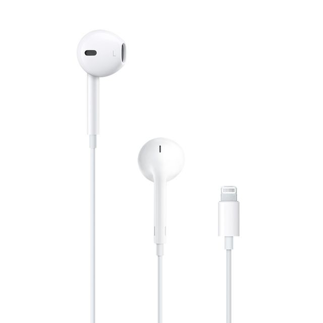 Apple - EarPods avec connecteur Lightning - MMTN2ZM/A Apple - Ecouteurs intra-auriculaires Sans bluetooth