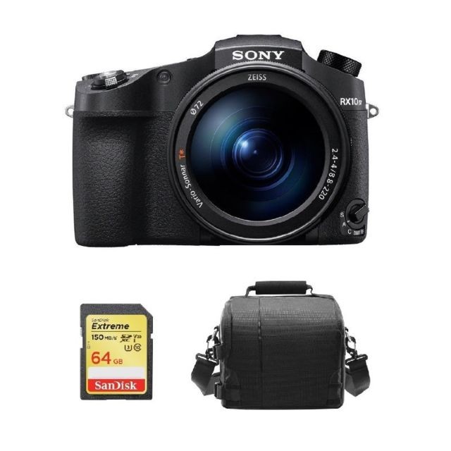 Sony - SONY RX10 IV Black + 64GB SD card + camera Bag Sony - French Days Photo & Vidéo Numérique