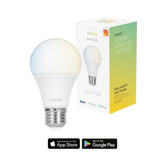 Hombli - Ampoule connectée - LED 9W E27 - WiFi - Dimmable Hombli - Appareils compatibles Amazon Alexa