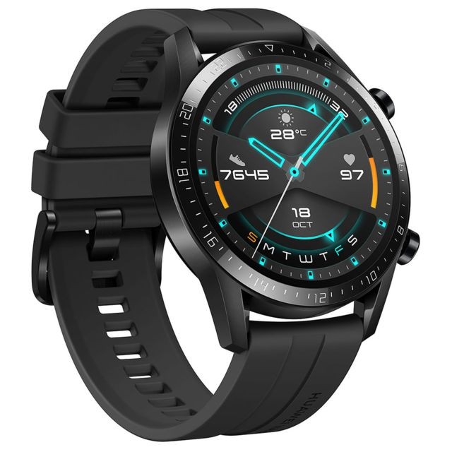 Huawei - Watch GT 2 - 46 mm - noir Huawei - Objets connectés Pack reprise