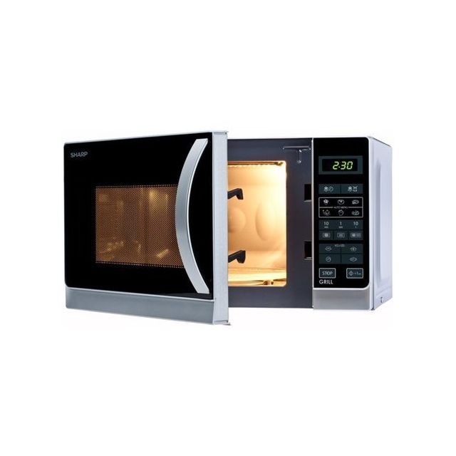 Sharp - Four micro-ondes combiné R 642INW silver  Sharp - Cuisson