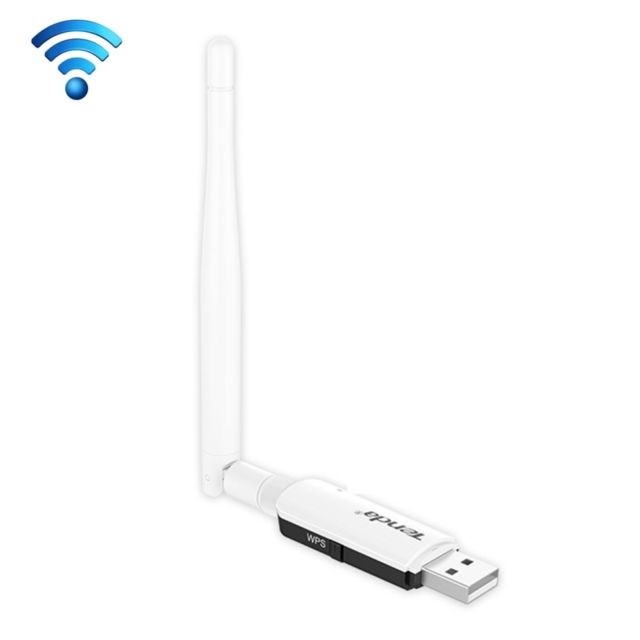 Carte réseau Wewoo Carte Réseau Wifi blanc Portable 300Mbps Sans Fil USB WiFi Carte Réseau Récepteur Externe avec Antenne