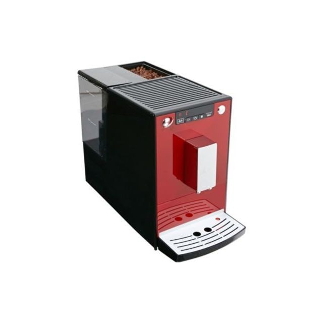 Expresso - Cafetière Melitta Machine à café Expresso broyeur Caffeo Solo E950-104 - Rouge