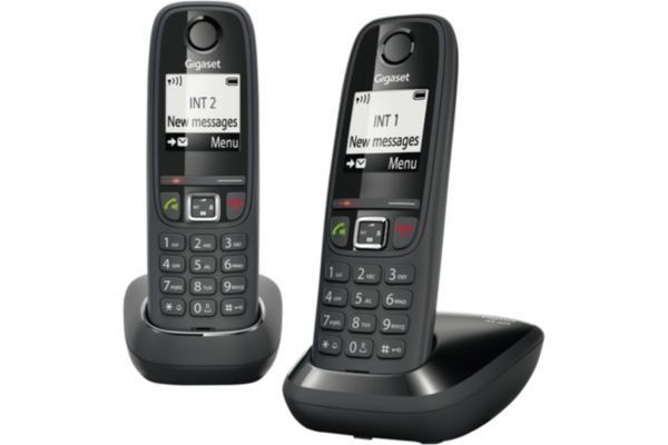 Gigaset - Téléphone sans fil GIGASET AS405 Duo Noir Gigaset - Gigaset