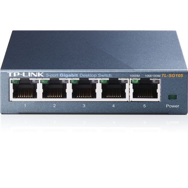 TP-LINK - TL-SG105 - 1000Mbps TP-LINK - Le meilleur de nos Marchands Périphériques, réseaux et wifi