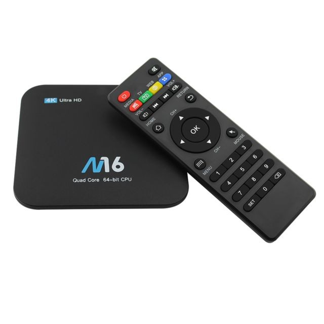 Generic - M16 Smart TV Box Android 7.1 Amlogic S905X Quad-core UHD 4K 1 Go / 8 Go H.265 VP9 HDR10 LAN et WiFi HD Media Player Generic  - Lecteur DVD - Enregistreurs DVD- Blu-ray