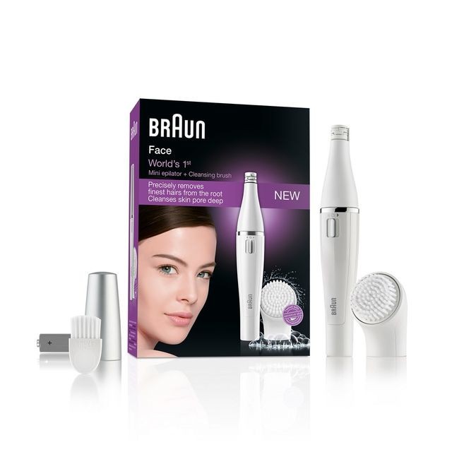 Braun - Épilateur visage Face 810 + brosse nettoyante visage à micro-oscillations Braun - Appareil soin du visage Pack reprise