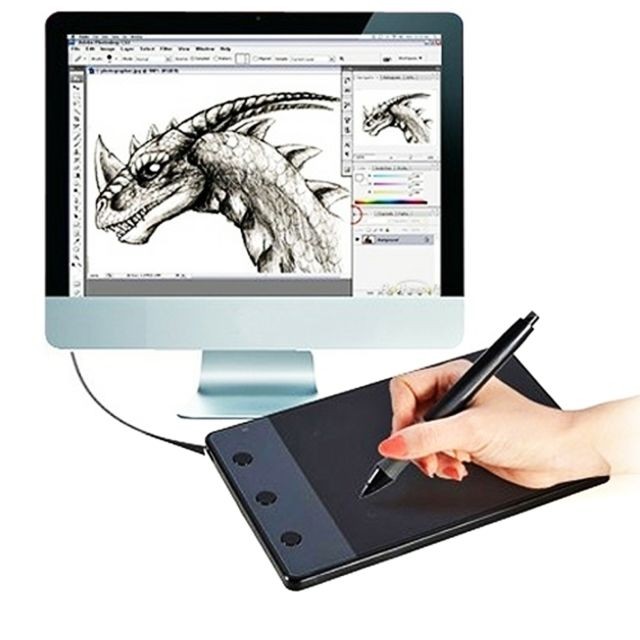 Wewoo - Tablette graphique Périphérique d'entrée d'ordinateur 4.17 x 2.34 pouces Dessin planche à avec un stylo Wewoo - Tablette Graphique Wewoo