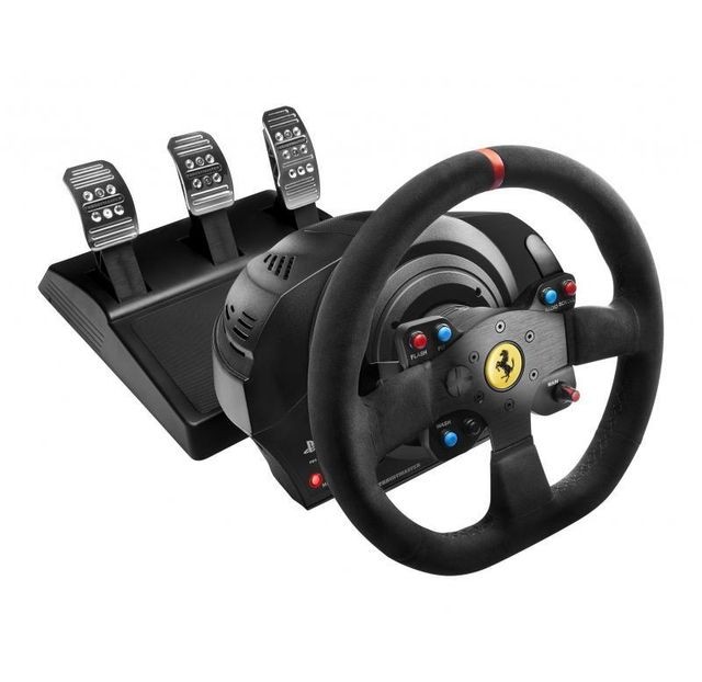 Thrustmaster - T300 Ferrari Integral Racing Wheel Alcantara Edition Thrustmaster  - Tout le matériel pour la simulation de courses automobiles Périphériques, réseaux et wifi