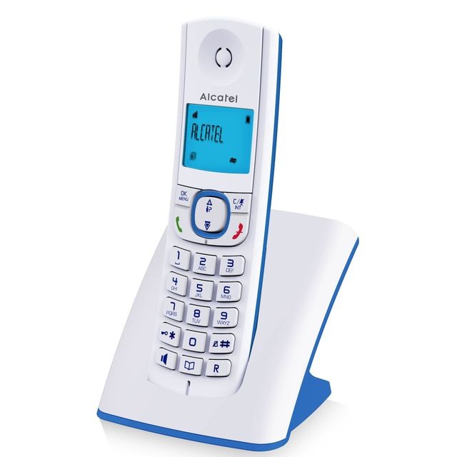 Téléphone fixe-répondeur Alcatel alcatel - téléphone sans fil dect bleu - f530bleu
