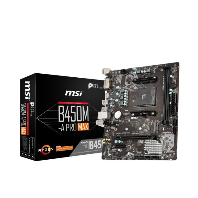 Msi - B450M-A PRO MAX Msi - Carte mère AMD Amd am4