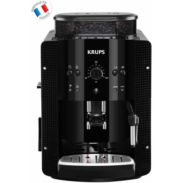 Krups - machine à expresso de 1,6L Automatique avec Broyeur à Grains 1450W noir Krups  - Cafetière broyeur Expresso - Cafetière