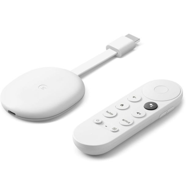 GOOGLE - Chromecast avec GoogleTV - Blanc Neige GOOGLE - Google Chromecast Box TV (Apple TV, Chromecast...)