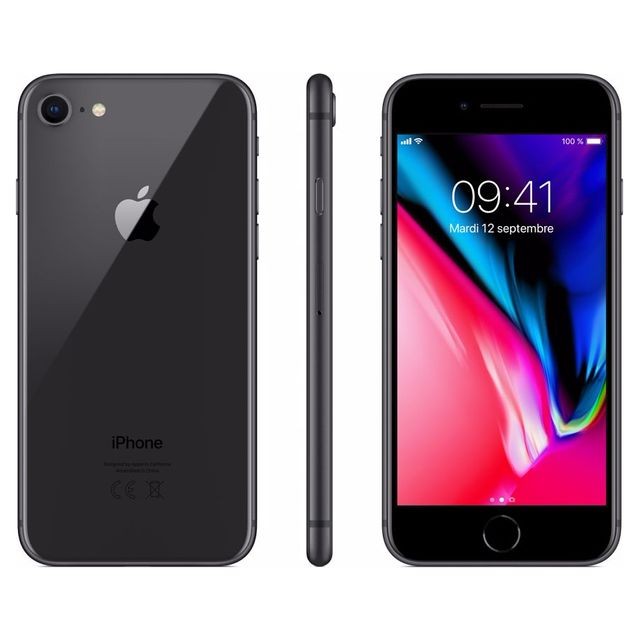 Apple - iPhone 8 - 64 Go - MQ6G2ZD/A - Gris Sidéral Apple - Smartphone à moins de 200 euros Smartphone
