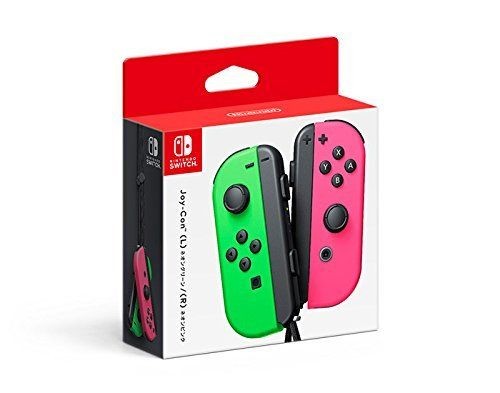Manettes Switch Nintendo Paire de Joy-Con vert néon & rose néon