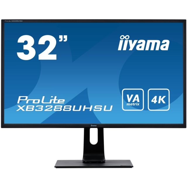 Iiyama - Ecran 32 pouces 4K Ultra HD ProLite XB3288UHSU-B1 - 32'' dalle VA 4K Iiyama - Moniteur PC Bureautique