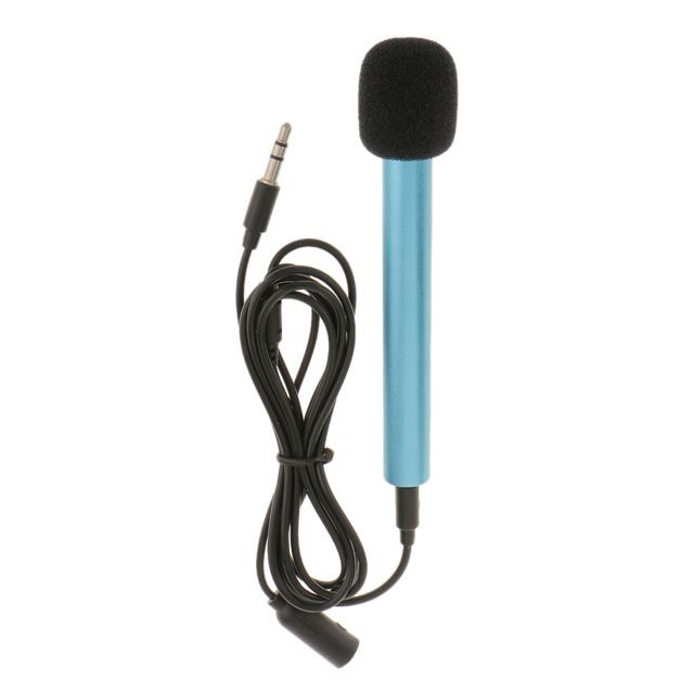 marque generique - mini microphone micro pour téléphone portable bleu marque generique - Bonnes affaires Microphone PC