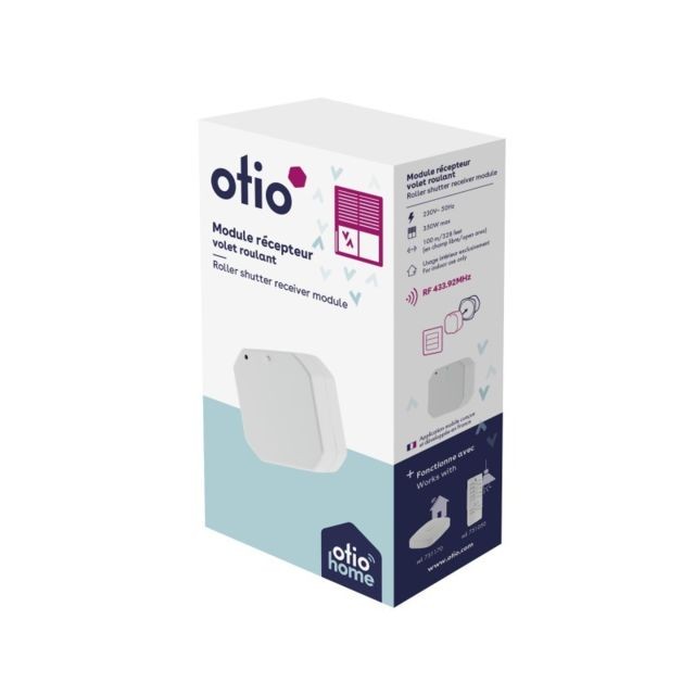 Otio - Module récepteur encastrable pour volets roulants connecté Otio  - Contrôle de la maison