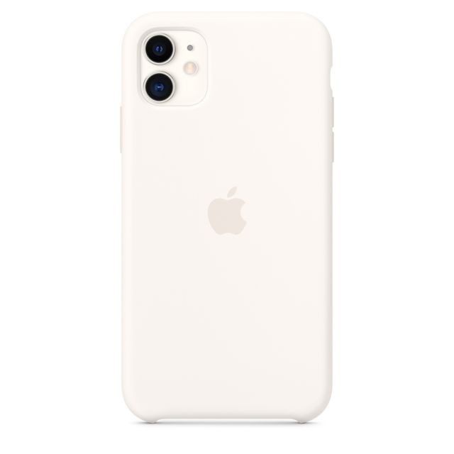 Apple - Coque en silicone iPhone 11 - Blanc Apple - Coque, étui smartphone Silicone